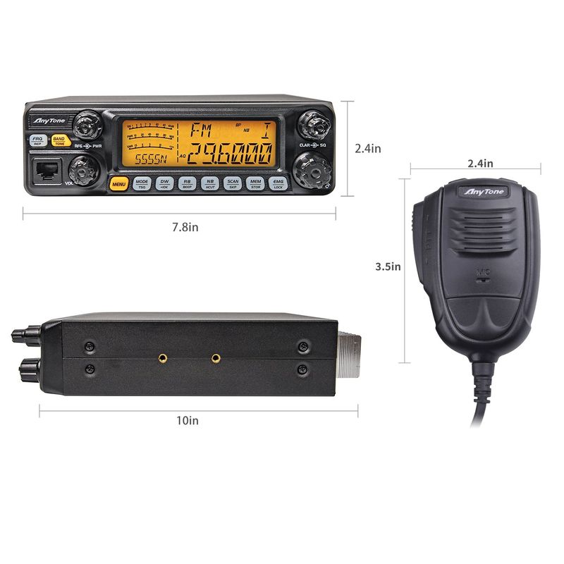 anytone at5555 N CB Radio móvil/Transceptor 10 meter WTH SSB de radio