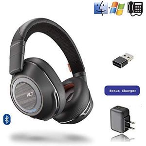 Plantronics Voyager 8200-uc auricular Bluetooth estéreo | USB Dongle | # 208769 – 01 | Bono Cargador de CA