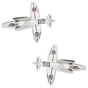 Cuff-Daddy Spitfire Avión Avión Aviación Gemelos con caja de presentación