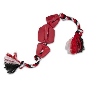 petmate 30920 dogzilla Interlock Paddles Pet Toy, color rojo/negro/gris y blanco