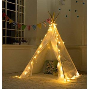 Vercico Luces de hada para niños Teepee tienda de campaña decoración de fiesta