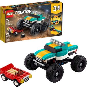 LEGO Creator 3en 1 Monster Truck Toy 31101 Cool Building Kit para niños, nuevo 2020 (163 piezas)