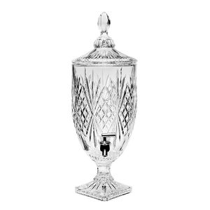 Godinger Dublín 1 gal. vidrio dispensador de bebidas, Transparente
