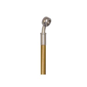 Pro Braking PBC2635-GLD-SIL - Cable de embrague trenzado (manguera dorada y banjos inoxidables)