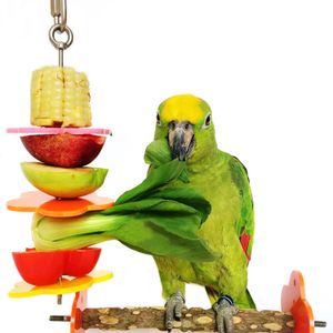 rypet brochetas de pájaros, aves y animales pequeños soporte frutas y verduras de acero inoxidable para jaulas