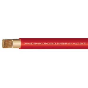 Cable de soldadura extra flexible de calibre 4 de 600 voltios, marca EWCS, elige el color y la longitud, fabricado en los Estados Unidos.