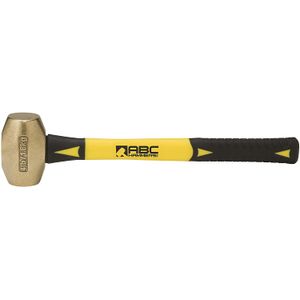 ABC Hammers ABC4BF - Martillo de latón con mango de fibra de vidrio de 14.0 in