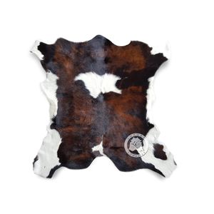 Novilla Tricolor Exotic Pantorrilla Hide piel vacuna Cowhide Alfombra Área Alfombra (3 x 2 ft de piel.