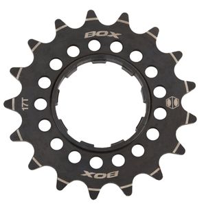 Box Componentes Piñón De 3/32" 17T, aluminio 7075 CNC Cog, color negro