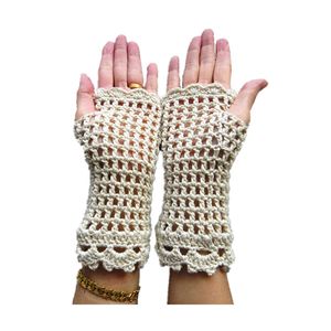 tinacrochetstudio? Crochet Fingerless Guantes Custom longitud hasta el codo mitness