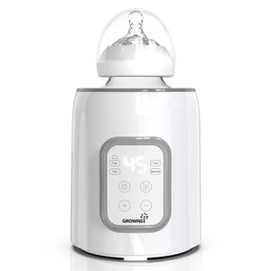 Calentador de biberones, calentador de biberones rápido 5 en 1 y esterilizador con temporizador para alimentos para bebés y descongelar el calentador
