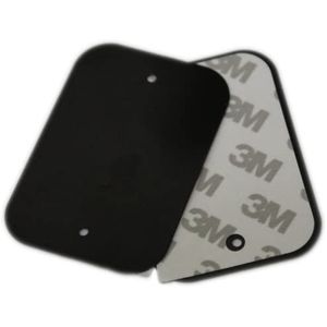 infiniapps/Plato De Placa De Metal De Repuesto x2 pack: 1 con calcomanía, 1 placa de reemplazo sin calcomanía. Compatible con otros soportes magnético