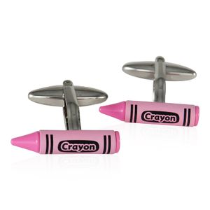Pink Crayon Gemelos de Cuff-Daddy