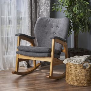 Bethany Mid Century - Silla de balancín, gris