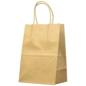 Halulu Brown Kraft bolsas de papel - bolsas de regalo fiesta con asas - 25pc 5" x3.75"x8"bolsos de compras