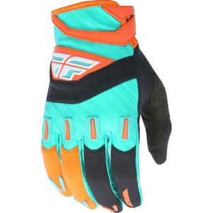 Fly Racing unisex-adult F-16 guantes (Naranja/Azul, tamaño 4/jóvenes pequeño)