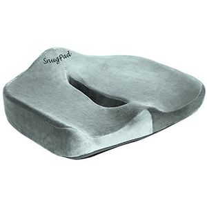 snugpad ortopédico para el coxis y postura Apoyo Cojín de silla de ruedas y Oficina para alivio de dolor de espalda y Ciática – Espuma de memoria