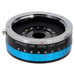 Fotodiox Pro – Adaptador de montura de lente w/Iris de apertura, EOS EF Lens para Micro Cuatro Tercios (MFT) cámara por ejemplo, Panasonic Lumix & BMP