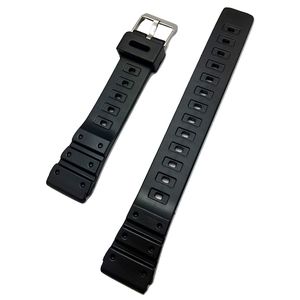 20 mm Negro hule Watch Band – -Material cómodo y duradero PVC