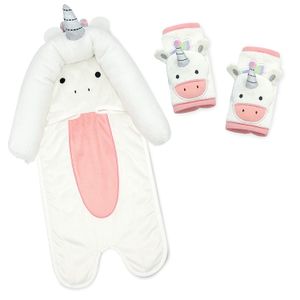 Travel Bug Baby - 2 fundas para reposacabezas y correas para asientos de coche, cochecitos y sillas de paseo