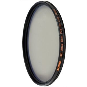 zomei Ultra Slim HD 18 capa Super de revestimiento múltiple Schott vidrio Pro mc-cpl Polarización Circular Polarizador Lente Filtro, 58 mm