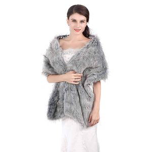 Aukmla - Estola de pelo para mujer y niña, talla única