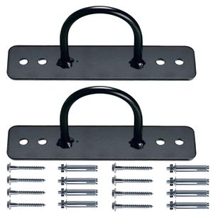 SUNMALL - Soporte de pared para colgar correas de suspensión, anillos de gimnasia, anillos olímpicos, columpio de yoga y hamaca, cuerdas de batalla, s