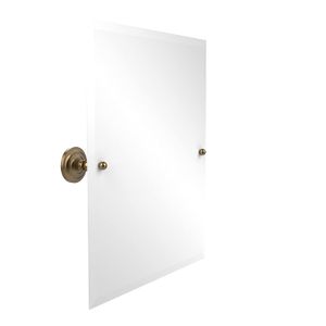 Allied latón pqn-92-bbr (53,3 cm x 29-Inch rectangular espejo de inclinación, cepillado Bronce