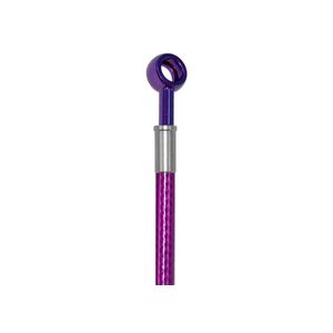 Pro Braking PBF9756-TPU-PUR - Línea de freno trenzado frontal (manguera morada transparente y banjos morados inoxidables)