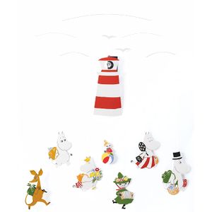 Moomin versión II Hanging Nursery Mobile – 23 inches – Hecho a mano en Dinamarca por Flensted