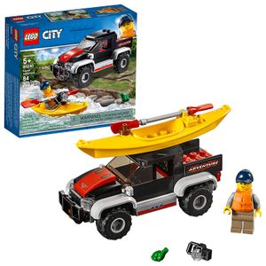 LEGO City Increíbles vehículos Aventura Kayak 60240 Kit de construcción, nuevo 2019 (84 piezas)