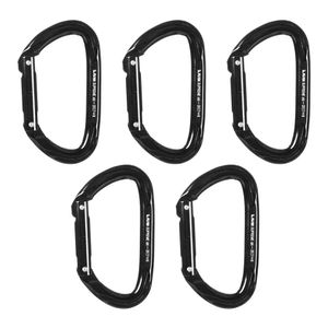 Fusion Climb Vapor - Mosquetón de puerta recta de aluminio con forma de D, 5 unidades