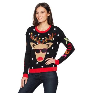Blizzard Bay Light's Reindeer L / S Jersey Con Cuello Red...