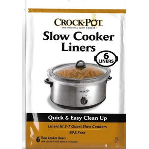 Olla de cocimiento lento, 30 bolsas ajuste 3 – 7 Quart (5 paquetes de 6 unidades)
