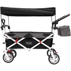 Creative Outdoor Distributor - Carrito plegable para niños, color negro