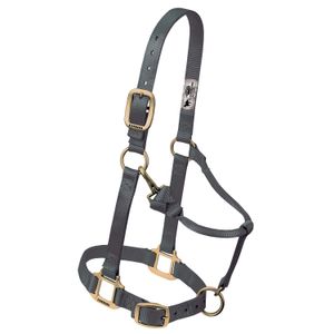 Weaver Cuero Original Ajustable Chin y Throat Snap Halter, 3/4" Arabian/Cob