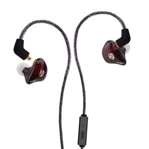 Basn - Auriculares in-ear con cable MMCX desmontable (con micrófono, 5 colores)