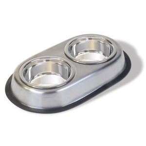 Van Ness Acero Inoxidable Doble Plato Grande, 64 onza