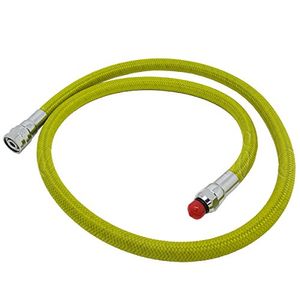 Scuba Choice – Manguera Buceo 36" Nylon Trenzado Amarillo baja presión Regulador 2 nd etapa