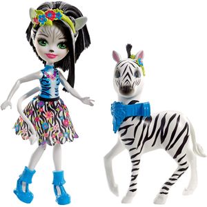 enchantimals Zelena Zebra Doll & hoofette