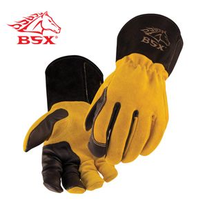 BSX – PREMIUM 3 kidskin dedo Cowhide parte trasera TIG – Guantes de – bt88 pequeñas por Revco BSX –