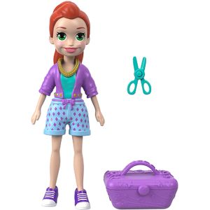 Mattel Polly Pocket Active Pose muñeca, lila