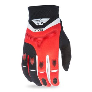 Fly Racing - Guantes de equitación unisex para adulto (rojo/negro, medianos)