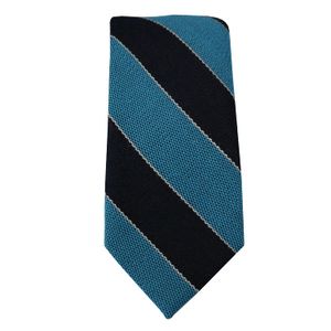 Bar III corbata para hombre, mezcla de lana de rayas de Bengala (azul)