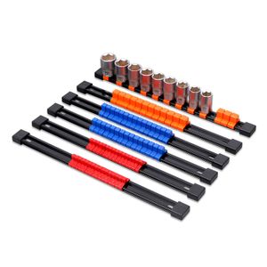 HORUSDY 6PC ABS Socket Organizador, 1/4 pulgadas, 3/8 pulgadas, 1/2 pulgadas, Premium calidad Socket Holders – Mejor herramienta única de regalo para
