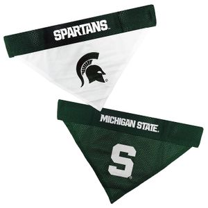 Accesorios para mascotas de primera clase, Bandana reversible, L/XL, Michigan State Spartans