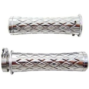 Yana Shiki ca4037 F cromado Diamond Cut Estilo Diseño Curvo Grip con extremo plano Caps