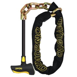 On-Guard BEAST – Candado de cadena con x2 Acero Bar Lock (Negro, 140 cm x 11 mm)