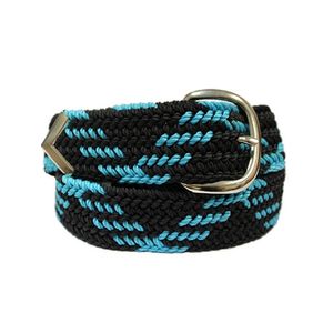 M&F Western Double S Men's Braided Belt Turquoise