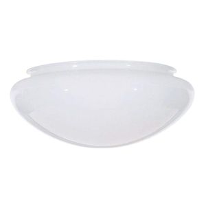 7.5-inch Color Blanco tazón vidrio sombra – 5 – 7/8-Inch Fitter apertura